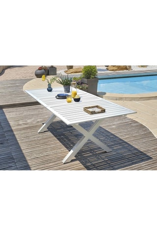 Mesa extensible de 8/10 plazas Floride - 180/240 x 77 x 100 cm