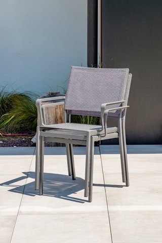 2 sillones de jardín Stockholm apilables - Antracita