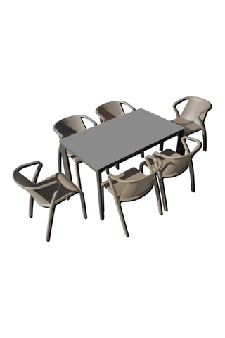 Conjunto de jardín Meet y Fado - 6 plazas