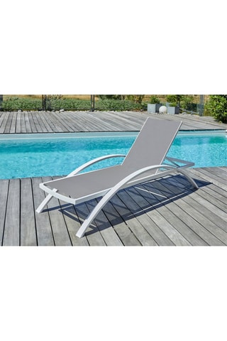 2 tumbonas apilables Barcelona - 195 x 74 x 32 cm