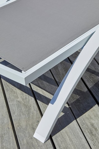 2 tumbonas apilables Barcelona - 195 x 74 x 32 cm