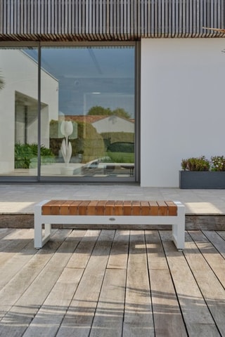 Salón de jardín esquinero Valencia - 6 plazas