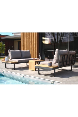 Salón de jardín modulable de madera de acacia Tokyo - 4 plazas