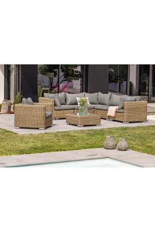 Salón de jardín Montmartre - 6 plazas - Módulos con chaise longue