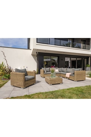 Salón de jardín Montmartre - 6 plazas - Módulos con chaise longue