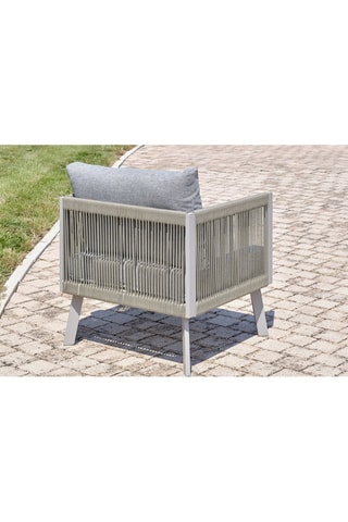 Salón de jardín esquinero Manosque - 7 plazas