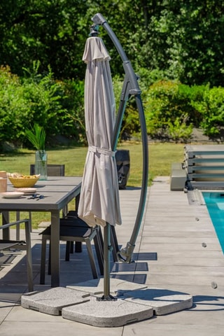 Sombrilla lateral Málaga - Diámetro de la lona: 3 m