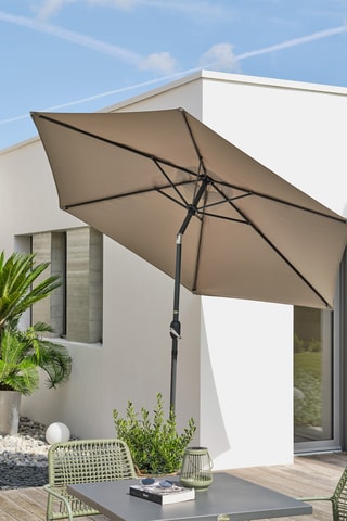 Sombrilla redonda Marbella - 6 m² - Diámetro de la lona 270 cm?

?