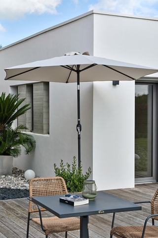 Sombrilla de manivela - Diámetro de la lona: 2,7 m