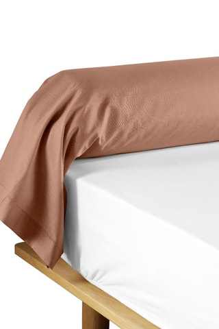 Taie de traversin en coton 57 fils/cm² Lina - Vieux rose