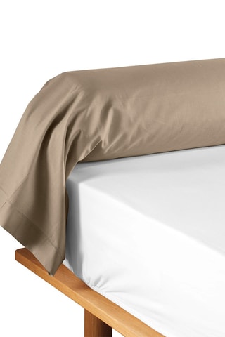 Taie de traversin en coton 57 fils/cm² Lina - Sable