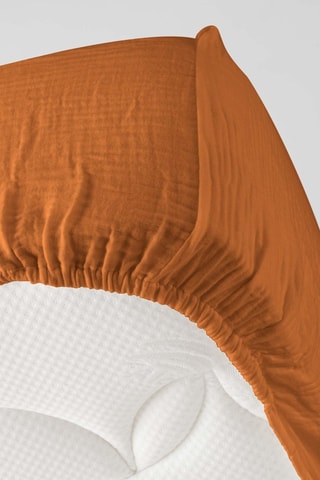 Drap-housse Angelia - Caramel - 140 x 190 cm
