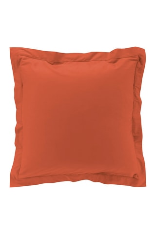 Taie d'oreiller en percale de coton 78 fils/cm² Percaline - Terracotta
