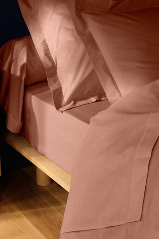 Taie d'oreiller en coton 57 fils/cm² Lina - Vieux rose