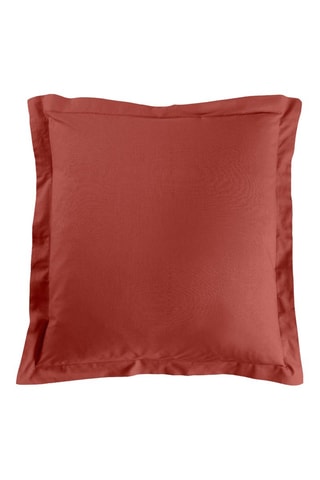 Taie d'oreiller en coton 57 fils/cm² Lina - Terracotta
