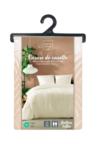 Parure de couette 110 fils/cm² Heltie - Ivoire