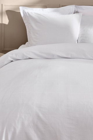 Parure de couette en coton 57 fils/cm² Linella - Blanc