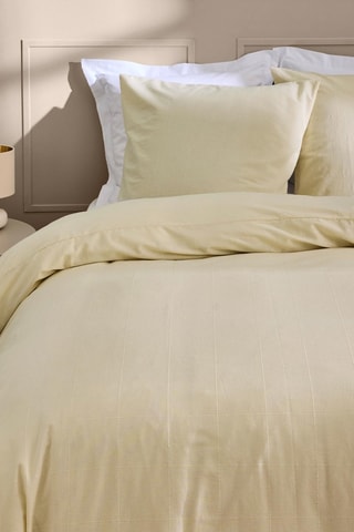 Parure de couette en coton 57 fils/cm² Linella - Ivoire