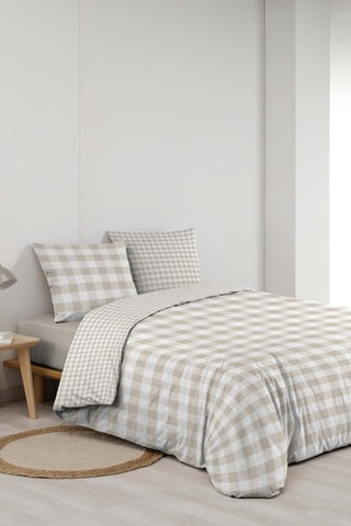 Parure de couette  en coton 57 fils/cm² - Naturel