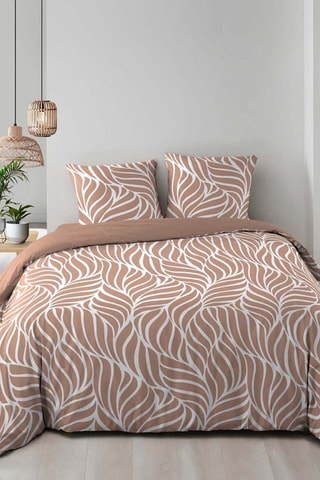 Parure de couette  en coton 57 fils/cm² - Mocha