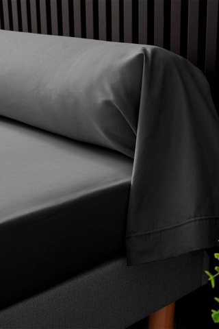 Taie de traversin en percale de coton 78 fils/cm² Percaline - Gris