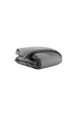 Housse de couette en coton 57 fils/cm² Lina - Anthracite