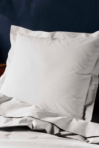 Taie d'oreiller en coton 57 fils/cm² Lina - Blanc