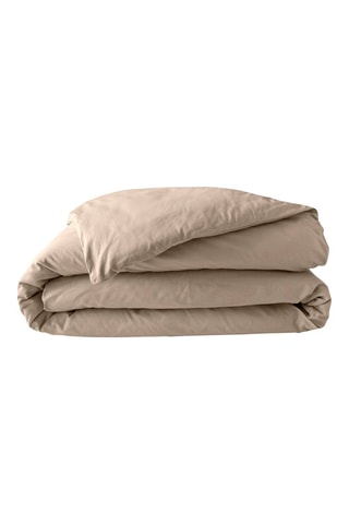 Housse de couette en percale de coton 78 fils/cm² Percaline - Sable