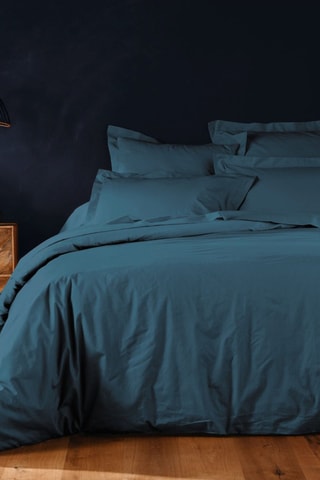 Housse de couette en coton 57 fils/cm² - Bleu
