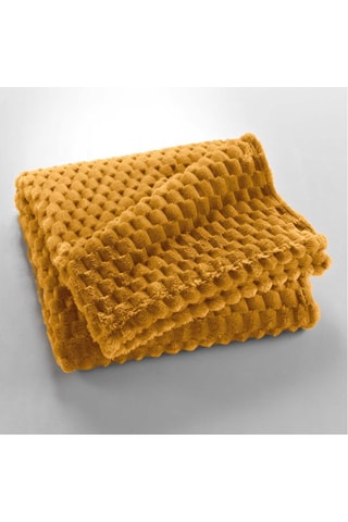 Plaid Mini Frosty - Ocre - 125 x 150 cm