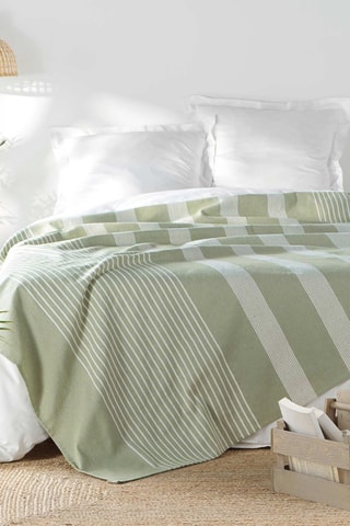 Couvre-lit Adele - Vert sauge