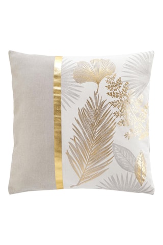 Coussin Melisse - Blanc et gris - 45 x 45 cm