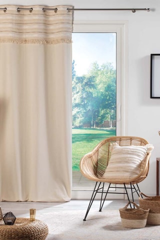 Coussin déhoussable compressé Atlas - Naturel - 40 x 40 cm