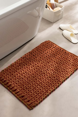 Tapis de bain - Orange - 50 x 80 cm