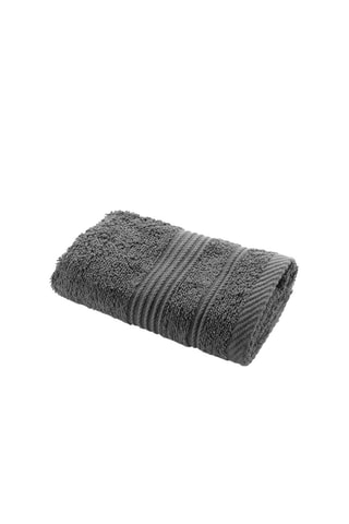 4 x Serviette invité Tendresse - Anthracite - 30 x 50 cm