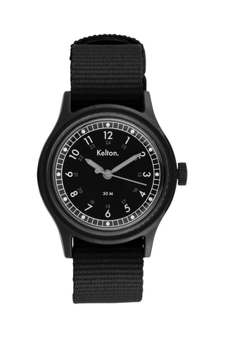 Montre en acier Villa - Noir