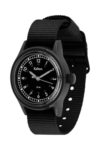 Montre en acier Villa - Noir
