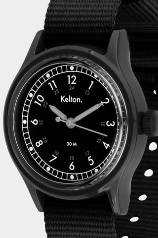 Montre en acier Villa - Noir