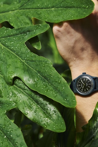 Montre en acier Villa - Noir