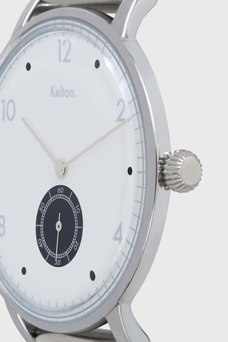 Montre automatique en tissu nato Octogone - Argenté