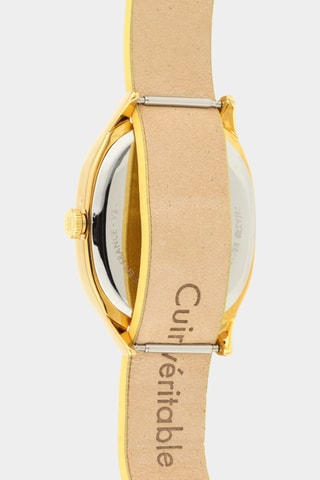 Montre en cuir VTNM - Jaune