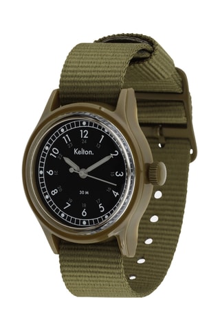 Montre automatique en acier Micmac St Tropez - Kaki