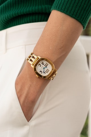 Montre en acier Jungle - Doré