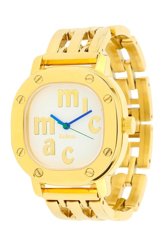 Montre en acier Jungle - Doré