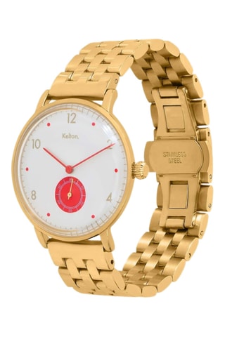 Montre automatique en tissu nato Octogone - Doré