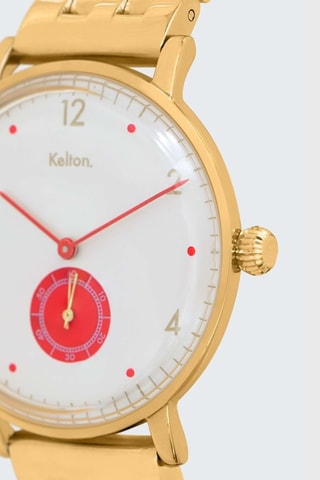 Montre automatique en tissu nato Octogone - Doré