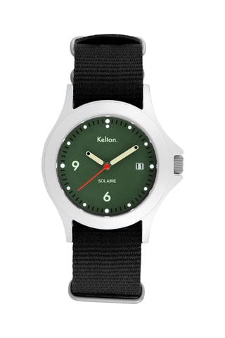 Montre en caoutchouc naturel vulcanisé 1955 - Noir et argenté