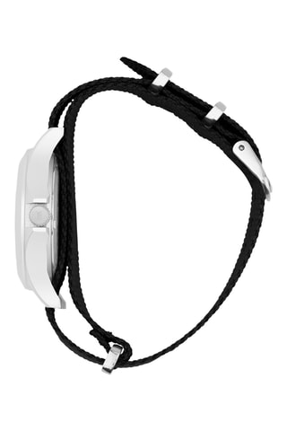 Montre en caoutchouc naturel vulcanisé 1955 - Noir et argenté