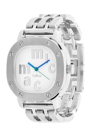 Montre en acier Jungle - Argenté