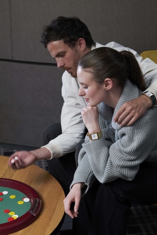 Montre en silicone - Doré